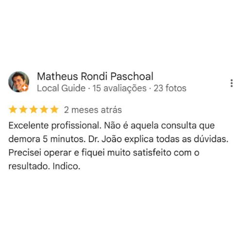 Depoimento Google Dr. Joao Manoel
