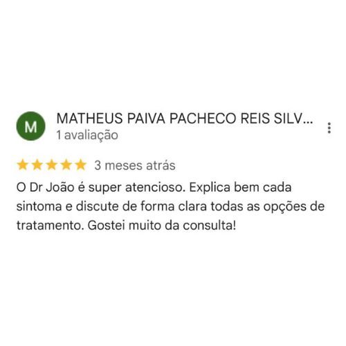 Depoimento Google Dr. Joao Manoel